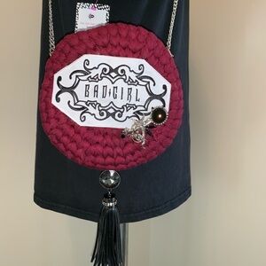 Villains Crossbody Purse Disney Upcycled T Shirt Yarn